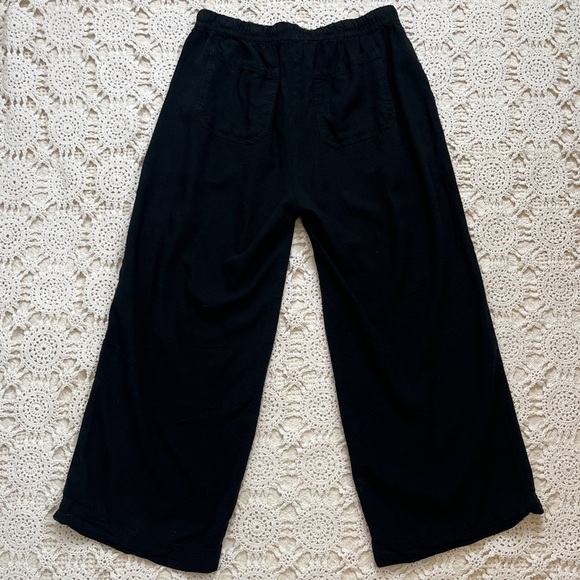 Splendid Linen Blend Cropped Pull-on Pants - Picture 2 of 4